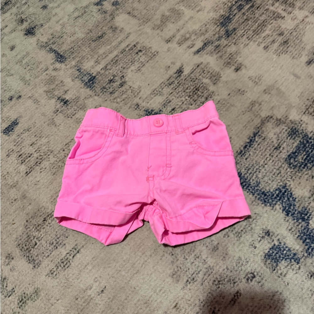 Pink Kids One Piece Shorts